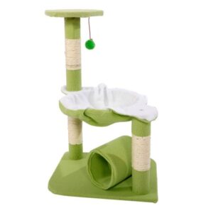 Ktaxon 28″ Cat Tree Tower Sisal Scratcher Pet Furniture Kitten Hammock Green