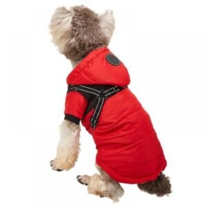 Waterproof Dog Winter Jackets,Cold Weather Dog Coats with Harness ,Easy Walking & Soft Warm Sports Clothes Apparel for Medium Large Dogs