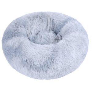 Round Plush Pet Bed for Dogs & Cats,Fluffy Soft Warm Calming Bed Sleeping Kennel Nest