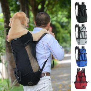 Wuffmeow Pet Carrier Backpack Adjustable Legs Out Front Cat Dog Carrier Lightweight Hands Free Bag for Traveling Hiking Camping Bike