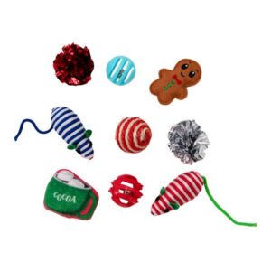 Petstages Holiday Calendar Cat Toy – 9-Piece Multipack, Multi, One-Size