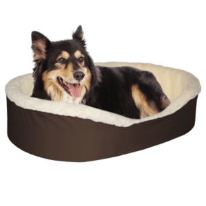 Dog Bed King USA King Cuddler Pet Bed Large, 33″x23″ Brown