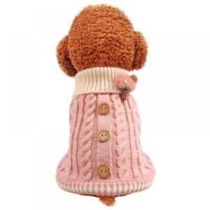 Knitted Dog Sweater for Small Dogs Winter Dog Clothes Warm Puppy Dog Coat Outfits Dog Apparel for Small Dogs Pets