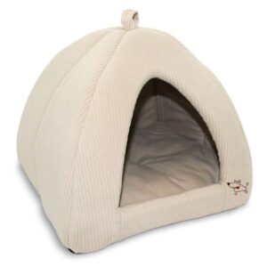 Best Pet Supplies Tent Pet Cat Bed, Beige