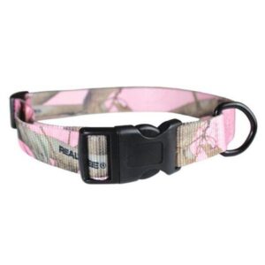 Leather Brothers 103QKNRT-PK 0.625 in. Kwkklp Adjustable 10-14 in. Pnk Camo Collar