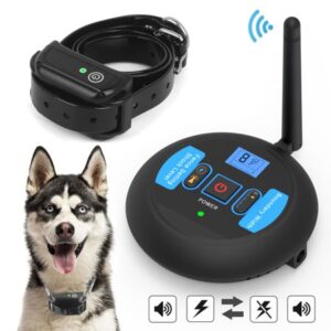 Upgrade Wireless Electric Dog Fence Pet Containment System Shock Collars For 1/2 Dog