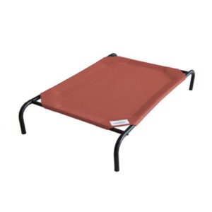 The Original Coolaroo Elevated Pet Dog Bed for Indoors & Outdoors, Large, Terracotta