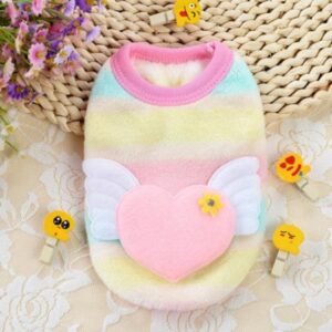 Clearance!Autumn Winter Cartoon Pet Puppy Cat Coats Jacket Warm Soft Fleece Dog Clothes for Small Dog Chihuahua Clothing Coat Apparel A XXXS