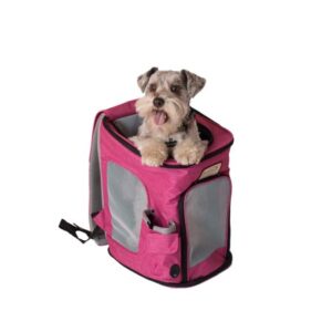 Armarkat Pawfect Pet Backpack Carrier, Pink & Gray