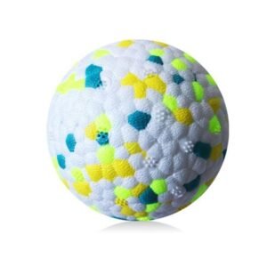 Toma Pet Chew Toy Portable Animal Sensory Ball Toys Cute Interactive Teether Indoor Outdoor Trainer Household Travel Accessories Blue Yellow