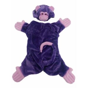 Dog Purple Monkey Pet Costume Outfit Apparel Body Head Piece Medium M