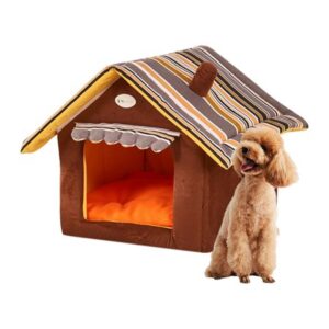 IMSHIE Dog House, Sun-proof Rain-proof Pet Houses, Fashionable and Practical Cat Sleeping House, Removable Enclosed Semi-closed Dog Kennel, for 4 Seasons fine