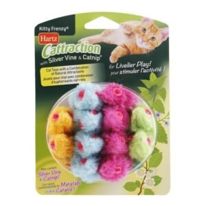Hartz Cattraction with Silver Vine and Catnip Kitty Frenzy Cat Toy,
