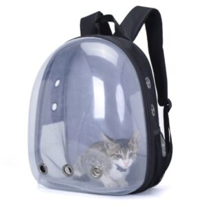 OSOCE Cat Backpack Carrier Bubble Bag Small Dog Backpack Carrier Space Capsule Pet Carrier Dog Hiking Backpack Airline Approved Travel Carrier Waterproof Breathable Carrier 16.5*12.6*7.9 in