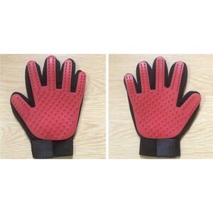 1-2 Pair Pet Dog Cat Deshedding Brush Grooming Glove Massage Hair Fur Removal