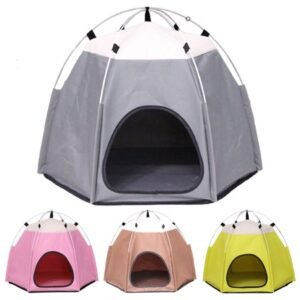 YiYong Outdoor Indoor Portable Foldable Washable Cute Pet Tent House for Small Cat Dog