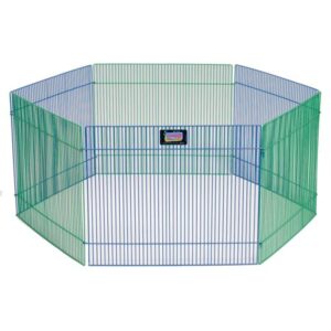 MidWest Homes For Pets Small Animal Playpen, Exercise Pen, 20″