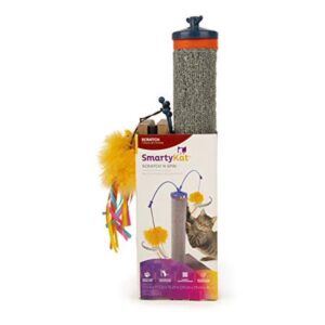 SmartyKat Scratch ‘N Spin Carpet Scratching Post Cat Scratcher