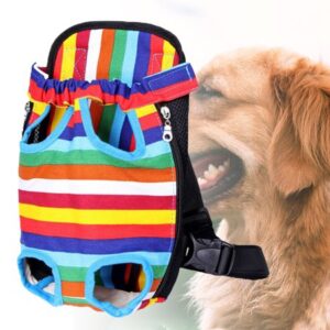 RuiJY Portable Outdoor Travel Breathable Dog Backpack Head Out Chest Front Carrier Bag