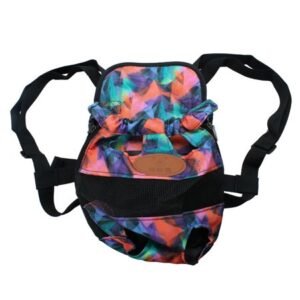 Unique Bargains Front Chest Dog Carrier Backpack, Multicolor Print