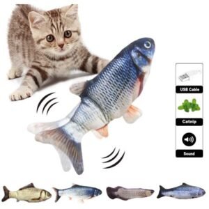 Daxin Electric Moving Fish Cats Toy, Realistic Flopping, Interactive