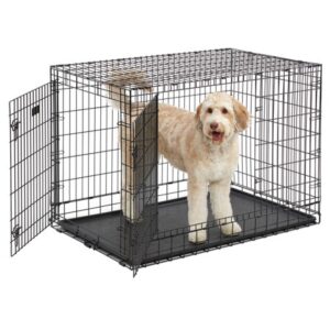 MidWest Homes For Pets Ultima Pro Extra-Strong Double Door Metal Dog Crate, 48″L