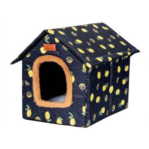 Lacyie Pet Houses, Warm Semi-closed Pet Supplies with Practical Design, Weatherproof Removable Indoor Outdoor Dog Cat House, for Small, Middle and Large Cats and Dogs trendy