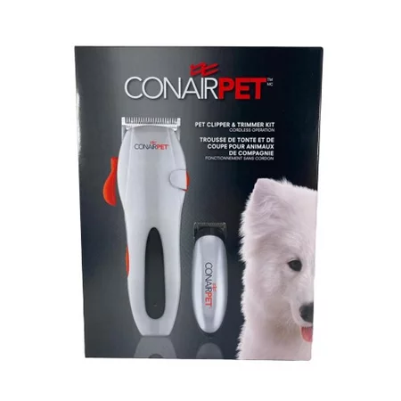 ConairPet 20 piece Rechargeable Cordless Clipper & Trimmer for Pet Grooming Dogs Cats