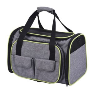 Expandable 600D Material Travel Pet Carrier Soft Sided Foldable Pet Dog Cat Carrier Bag With Fleece Mat Large Space Easy Carry On Luggage With Pockets To Store Goods Most Airline Approved