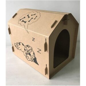 Seny Cardboard Dog House Pet House Tower Condo Apartment