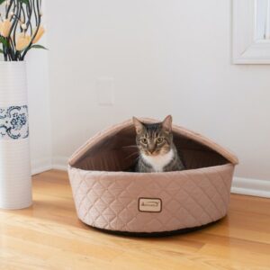 Armarkat Cat Bed, Medium, Light Apricot, C33HFS/FS-M