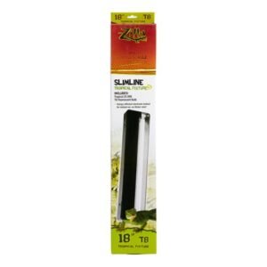 Zilla Slimeline Tropical Reptile Flourescent Light Fixture, 18″, 25 Watt