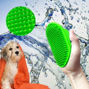 Peroptimist Pet Rubber Grooming Massage Hair Removal Bath Brush Glove Dog Cat Puppy Comb