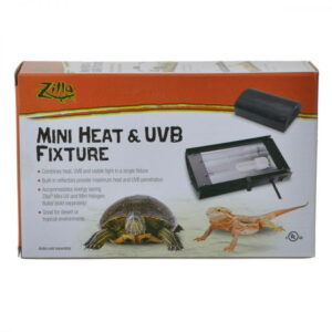 zilla mini heat uvb reptile fixture: mini heat uvb fixture