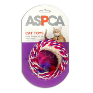 ASPCA Sisal Wheel Cat Toy w/ Bell, Pink