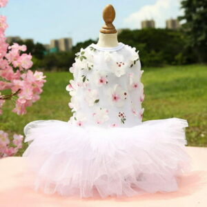 Pet Clothing Dog Cat Skirt Dog Wedding Dress Puffy Princess Dress Cat Apparel Clothing for Small Medium Dogs Cats