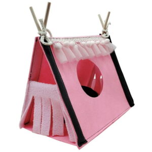 Pet Hideout Hideout Cave Two Side Curtain Cage Accessories for Bunny Guinea Pigs Small Animal Play Hideout House