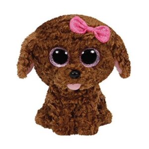 Ty Beanie Boos Maddie The Brown Dog with Bow Plush Medium