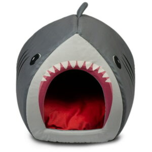 Vibrant Life Shark Pet Bed, Gray