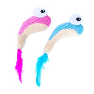 Petstages Dental Shrimpies Cat Toy – 2 Pack, Multi, One-Size