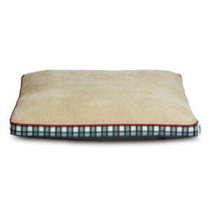 Vibrant Life Deluxe Gusset Pillow Large Dog Bed, Tartan Plaid