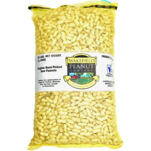 Wakefield Virginia Peanuts Bulk Inshell Animal Peanuts for Squirrels, Birds, Deer, Pigs and a Wide Variety of Wildlife, 25LB Bag