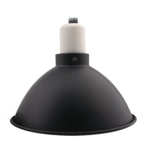 AIICIOO Reptile Heating Lampshade High Temperature Aluminum Reptile Light Fixture 8.5 inch Ceramic Heat Lamp Dome UVB Pet Lamp Holder