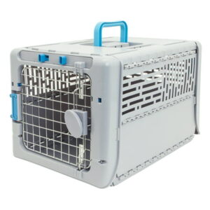 SportPet Small 19″ Collapsible Plastic Pet Kennel, Pet Carrier, Dog, Cat, Small Animal