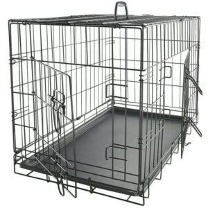 Paws & Pals Wire Dog Crate with Tray Double Door (42-inch) (Large)