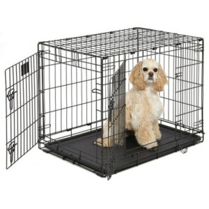 MidWest Homes For Pets Life Stages Folding Double Door Metal Dog Crate