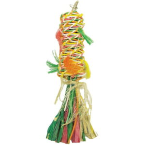 Penn-Plax Bird-Life Pacifier Kabob Natural Bird Shred Toy – Medium