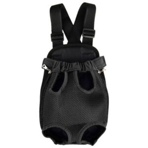 Pet Dog Cat Backpack Carriers, S-XL Mesh Travel Bag Legs Out Front Padded Chest Bag, Light Weight