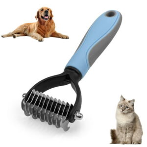 Ptlom Pet Cleaning Brush, Large Medium Small Sensitive Long or Short Hair Cats Dogs Brush for Shedding and Grooming, Removes Tangled Hair