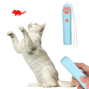 Cat Teaser Light Interactive Cat Toys Led Cat Toy Pet Electric Pointer Paw Shaped Cat Toy Kitten Play Interactive Funny Playing LED Light